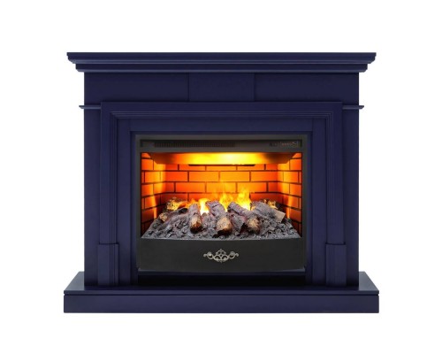 RealFlame Электрокамин Marco 25,5/26 NB индиго с очагом 3D Firestar 25,5