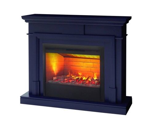 RealFlame Электрокамин Marco 25,5/26 NB индиго с очагом 3D Helios 26