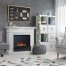 RealFlame Электрокамин Marco 25,5/26 WT белый с очагом 3D Cassette 630 Black Panel