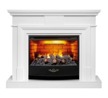 RealFlame Электрокамин Marco 25,5/26 WT белый с очагом 3D Firestar 25,5
