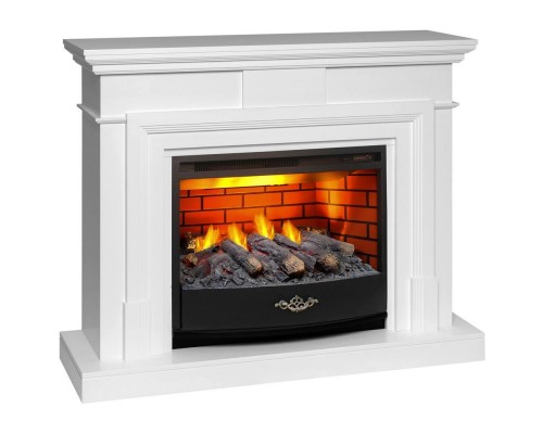 RealFlame Электрокамин Marco 25,5/26 WT белый с очагом 3D Firestar 25,5