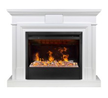 RealFlame Электрокамин Marco 25,5/26 WT белый с очагом 3D Helios 26 SBG