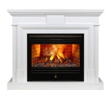 RealFlame Электрокамин Marco 25,5/26 WT белый с очагом 3D Novara