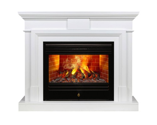 RealFlame Электрокамин Marco 25,5/26 WT белый с очагом 3D Novara