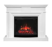 RealFlame Электрокамин Marco 25,5/26 WT белый с очагом Evrika 25,5 LED