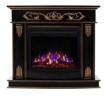 RealFlame Электрокамин Milano DN орех с золотом с очагом Saphir 25,5