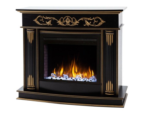 RealFlame Электрокамин Milano DN орех с золотом с очагом Saphir 25,5