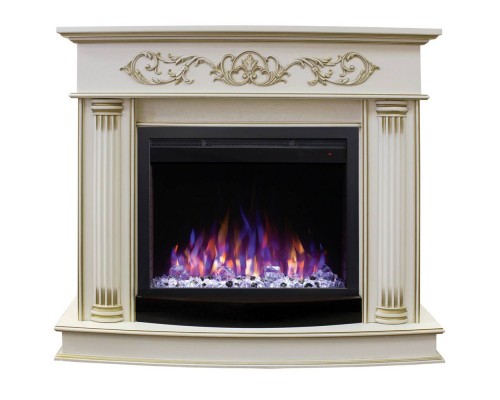 RealFlame Электрокамин Milano WT с очагом Saphir 25,5