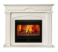 RealFlame Электрокамин Mirra 26 WT пастельно-белый с очагом 3D Novara