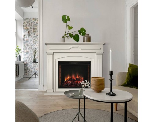 RealFlame Электрокамин Mirra 26 WT пастельно-белый с очагом Epsilon 26 S IR