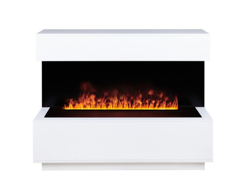 RealFlame Электрокамин Modern CST1000 WT белый с очагом 3D Cassette 1000 Black Panel