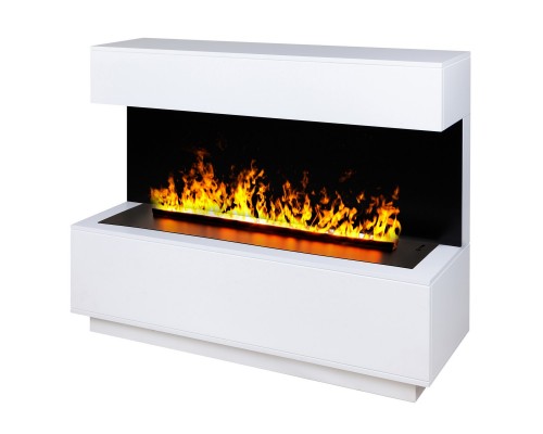RealFlame Электрокамин Modern CST1000 WT белый с очагом 3D Cassette 1000 Black Panel