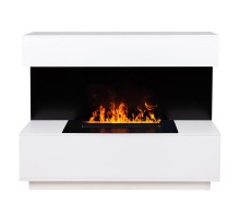 RealFlame Электрокамин Modern CST630 WT белый с очагом 3D Cassette 630 Black Panel