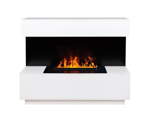 RealFlame Электрокамин Modern CST630 WT белый с очагом 3D Cassette 630 Black Panel