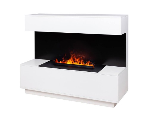 RealFlame Электрокамин Modern CST630 WT белый с очагом 3D Cassette 630 Black Panel