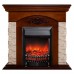 RealFlame Электрокамин Neapolis NT орех с очагом Fobos Lux Black