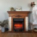 RealFlame Электрокамин Neapolis NT орех с очагом Fobos Lux Black