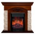 RealFlame Электрокамин Neapolis NT орех с очагом Majestic Lux Black RC