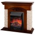 RealFlame Электрокамин Neapolis NT орех с очагом Majestic Lux Black RC