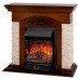RealFlame Электрокамин Neapolis NT орех с очагом Majestic Lux Black