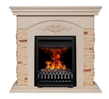 RealFlame Электрокамин Neapolis WT айвори с очагом 3D Oregan