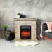RealFlame Электрокамин Neapolis WT айвори с очагом Fobos Lux Black