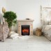 RealFlame Электрокамин Neapolis WT айвори с очагом Majestic Lux Black