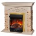 RealFlame Электрокамин Neapolis WT айвори с очагом Majestic Lux Brass