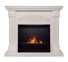 RealFlame Электрокамин Ofelia 26 BG орхидея с очагом 3D Cassette 630 BLACK PANEL