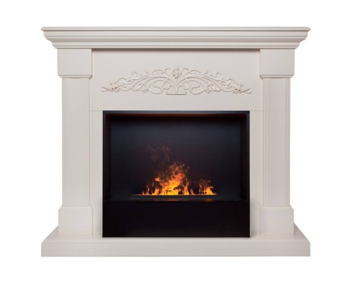 RealFlame Электрокамин Ofelia 26 BG орхидея с очагом 3D Cassette 630 BLACK PANEL