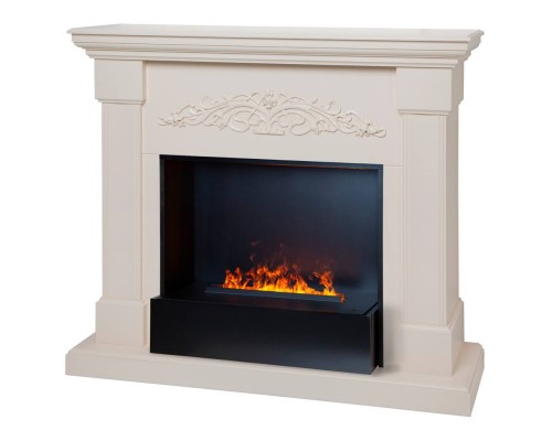 RealFlame Электрокамин Ofelia 26 BG орхидея с очагом 3D Cassette 630 BLACK PANEL
