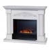 RealFlame Электрокамин Ofelia 26 WT дуб белый с серебряной патиной с очагом 3D Cassette 630 BLACK PANEL