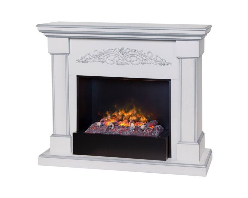 RealFlame Электрокамин Ofelia 26 WT дуб белый с серебряной патиной с очагом 3D Cassette 630