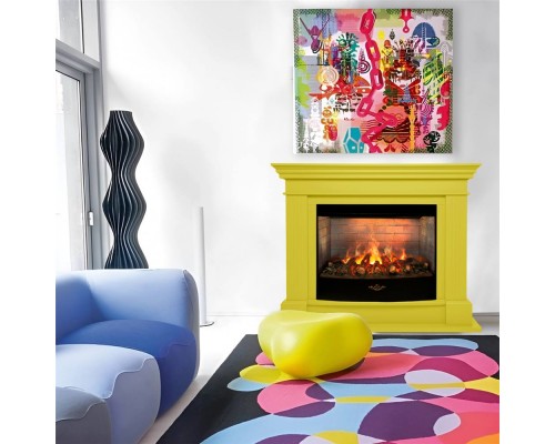 RealFlame Электрокамин Ontario 26/33 желтый c очагом Firestar 33