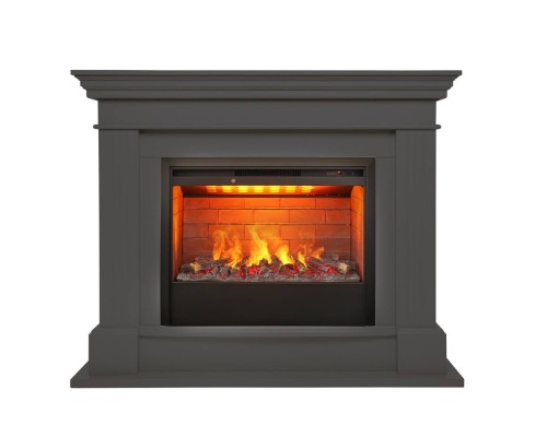 RealFlame Электрокамин Ontario 26 GR графит с очагом 3D Helios 26