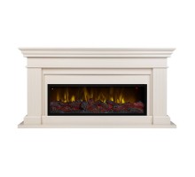 RealFlame Электрокамин Ontario 42 WT белый дуб с очагом Beverly 1000