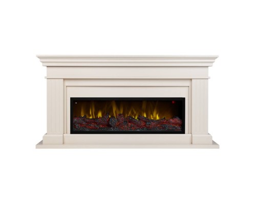 RealFlame Электрокамин Ontario 42 WT белый дуб с очагом Beverly 1000