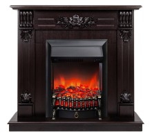RealFlame Электрокамин Ottawa DN венге премиум с очагом Fobos Lux Black