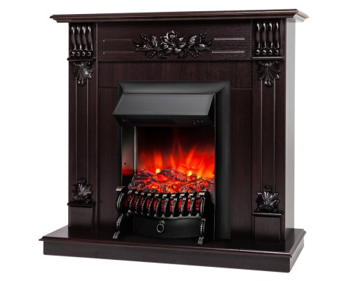 RealFlame Электрокамин Ottawa DN венге премиум с очагом Fobos Lux Black