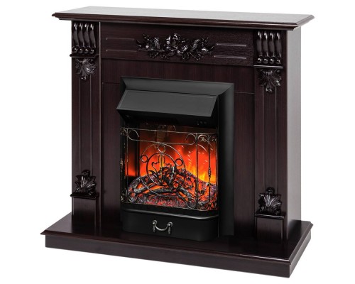 RealFlame Электрокамин Ottawa DN венге премиум с очагом Majestic Lux Black