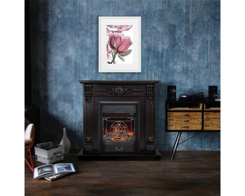 RealFlame Электрокамин Ottawa DN венге премиум с очагом Majestic Lux Black