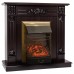 RealFlame Электрокамин Ottawa DN венге премиум с очагом Majestic Lux Brass
