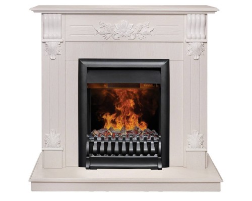RealFlame Электрокамин Ottawa WT белое золото с очагом 3D Oregan