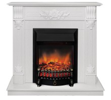 RealFlame Электрокамин Ottawa WT белое золото с очагом Fobos Lux Black RC
