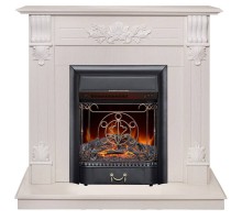 RealFlame Электрокамин Ottawa WT белое золото с очагом Majestic Lux Black