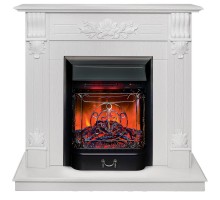 RealFlame Электрокамин Ottawa WT белое золото с очагом Majestic Lux Black RC
