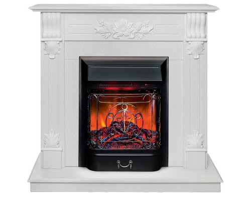 RealFlame Электрокамин Ottawa WT белое золото с очагом Majestic Lux Black RC