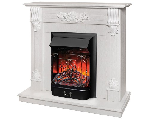 RealFlame Электрокамин Ottawa WT белое золото с очагом Majestic Lux Black RC