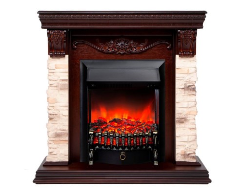 RealFlame Электрокамин Patricia NT орех с Fobos s Lux BL