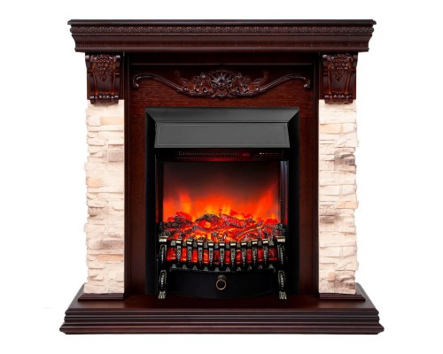 RealFlame Электрокамин Patricia NT орех с Fobos s Lux BL